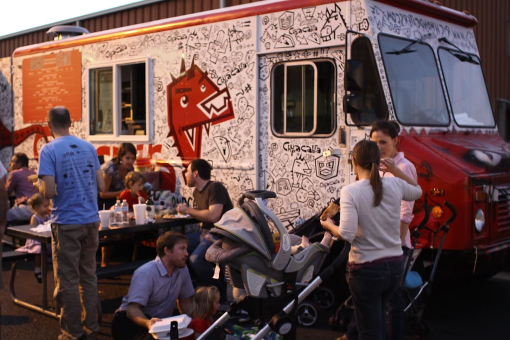 Taproom night crowd