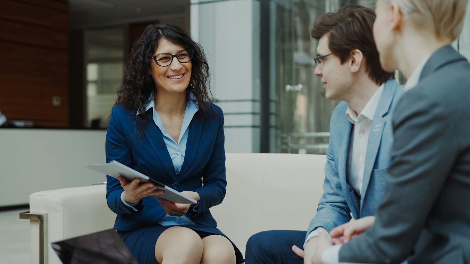 Clients reviewing their plan together