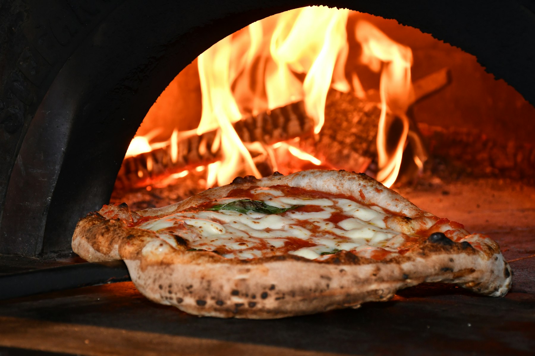 Cooking over the wood fire